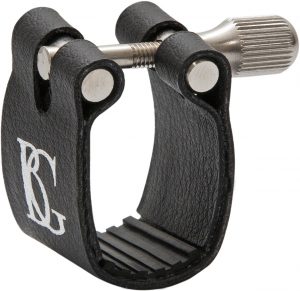 BG L9 STANDARD: Lederummantelte Blattschraube von vorne links. Produktbild