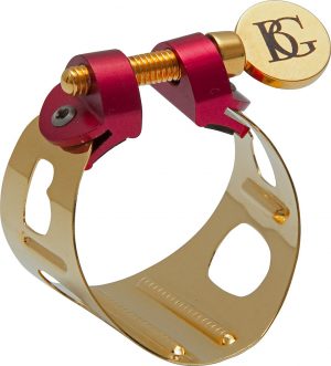 BG LDS1 DUO Vergoldet: Goldene Blattschraube von unten links. Produktbild