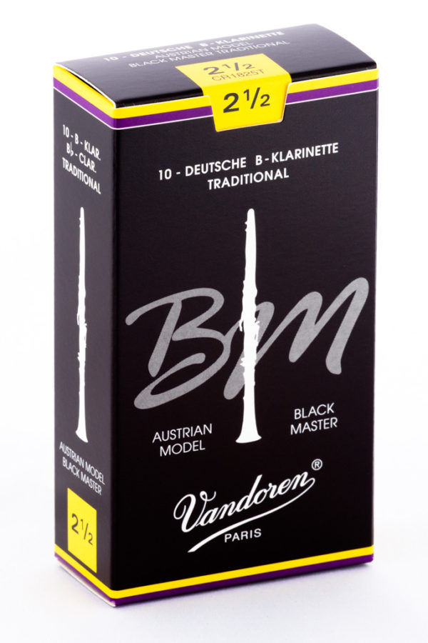 Vandoren B-Klarinette Black Master Austrian Classic / Traditional Stärke 2.5 (10 Stk.)