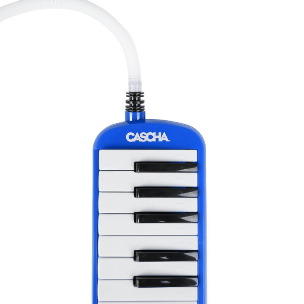 Cascha Melodica - blau HH2060 von oben mit Detail auf den Schlauchanschluss Produktbild