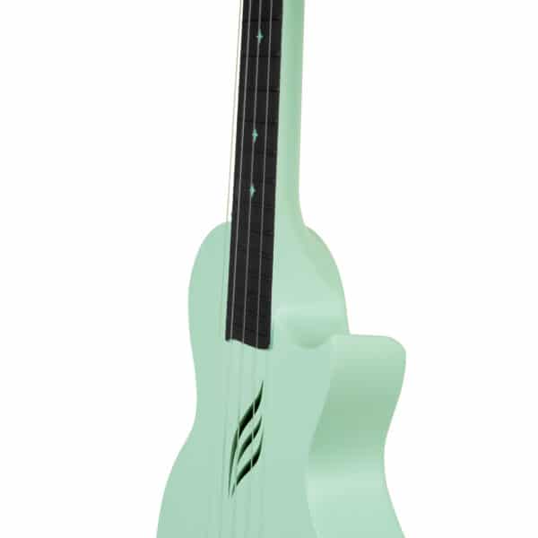 Cascha Carbon Fibre Ukulele Set Mint HH2287 Verbindung Hals und Korpus im Detail Produktbild