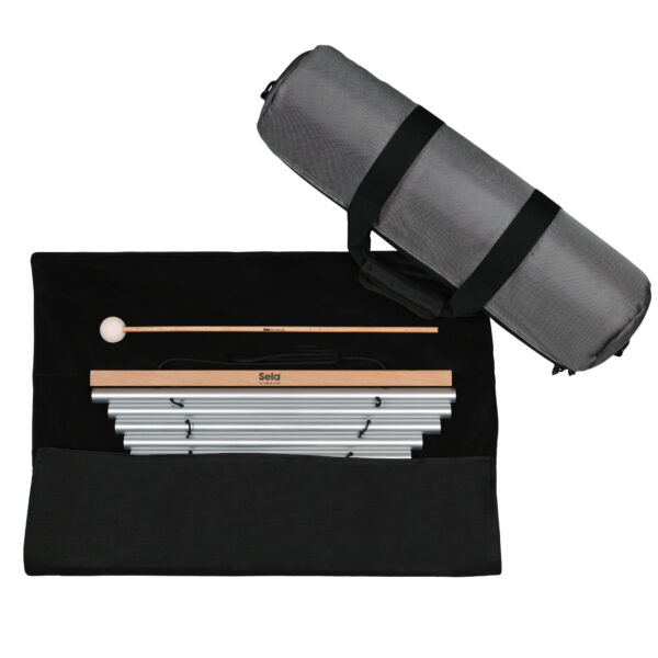 Sela Harmony Chimes 7 Natural Tasche, Tuch und Schlägel Produktbild