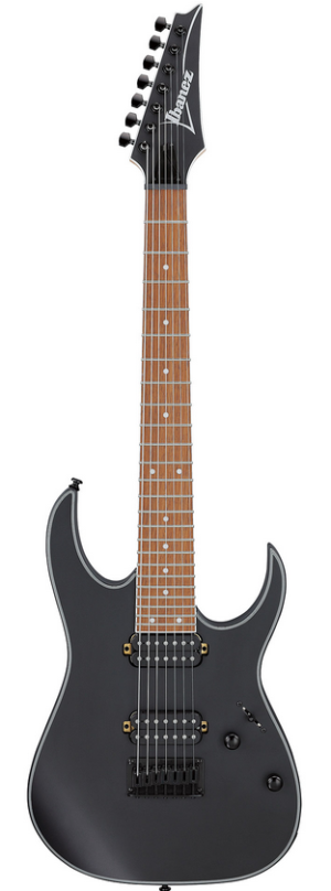 Ibanez RG7421EX-Black Flat - E-Gitarre Ansicht von vorne Produktbild