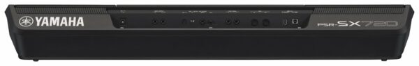 Yamaha PSR SX 720 Keyboard Ansicht von hinten Produktbild