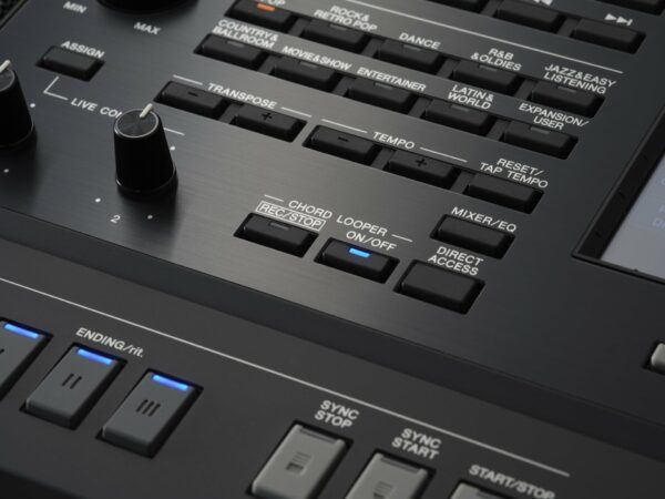 Yamaha PSR SX 720 Keyboard Bedien-Oberfläche nah Produktbild