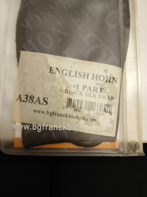 BG A38AS Wischer für English Horn in Originalverpackung mit Nummer und Barcode Produktbild
