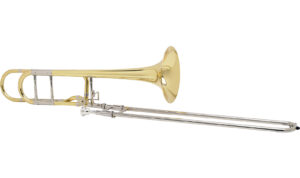 Courtois Tenorposaune AC280 BO von der Seite ganze Posaune Produktbild