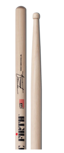 Vic Firth Signature Series Tony Royster JR. Drumsticks auf weißem Untergrund Produktbild
