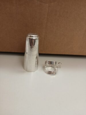 Henri Selmer Paris Blattschraube und Kapsel Sopransaxophon von vorne Produktbild