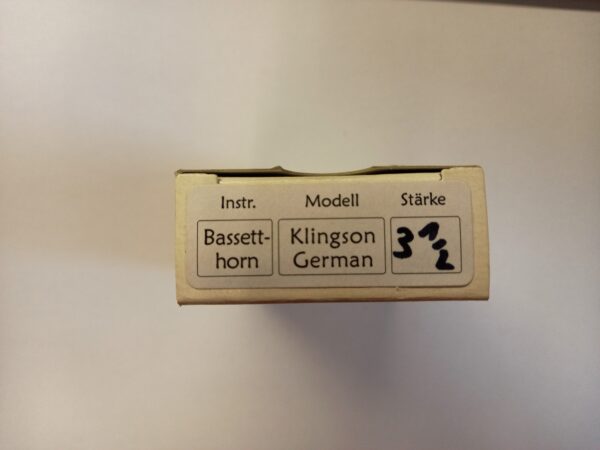 Klingson Bassetthorn Blätter German Stärke 3.5 Packung von oben Produktbild