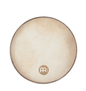 Abgebildet ist eine runde, beige Rahmentrommel der Marke Meinl vom Typ FD20T.