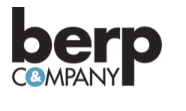 Das Bild zeigt das Logo "berp C&COMPANY" in Schwarz, wobei das kaufmännische Und-Zeichen in Hellblau dargestellt ist.