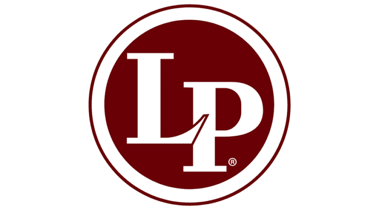 Das Logo zeigt die ineinander verschlungenen, weißen Buchstaben "L" und "P" innerhalb eines weinroten Kreises.