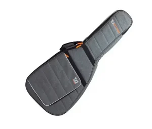 Eine graue TGI 4815 Western Gigbag Gitarrentasche liegt schräg auf einem weißen Hintergrund.